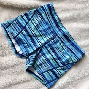 Blue Reebok spandex shorts